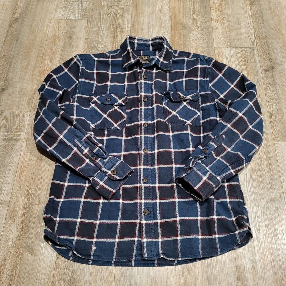 Jach's New York MFG Heritage Flannel Long Sleeve Shirt Men's Size Large
